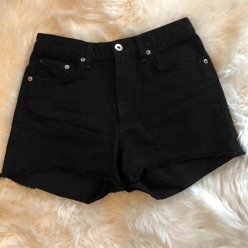 Rag & Bone black jean shorts size 25